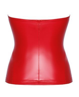 Корсет Noir Handmade F355 Red powerwetlook corset - L SX2023 фото