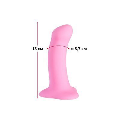 Фаллоимитатор Fun Factory AMOR, розовый, длина 14,6 см, диаметр 3,7 см, изогнутый SX0984 фото