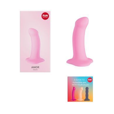 Фаллоимитатор Fun Factory AMOR, розовый, длина 14,6 см, диаметр 3,7 см, изогнутый SX0984 фото