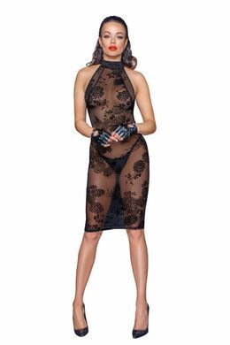 (SALE) Сукня Noir Handmade F240 Midi tulle dress with velvet straps - L SX0141 фото