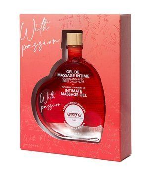 Масажна олія EXSENS With Passion Candy Apple 50мл розігріваюча, без цукру, їстівна SX2191 фото