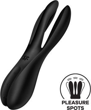 Кліторальний вібратор Satisfyer Threesome 2 Black SX1214 фото