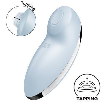 Вібростимулятор-пульсатор Satisfyer Tap & Climax 2 Blue SX2183 фото