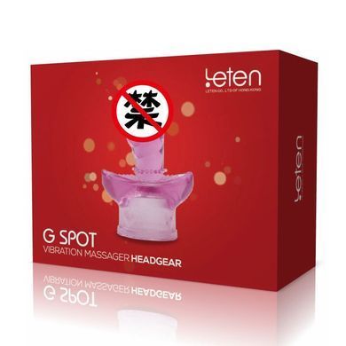 Насадка для вібромасажера Leten G SPOT HEADGEAR - 5 (40 x 92 мм) SO3605 фото