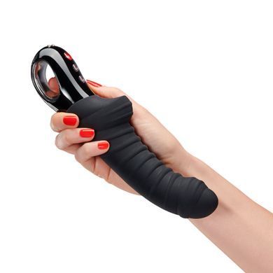 Вибратор для точки G Fun Factory TIGER black, ребристый, подходит для анальной стимуляции SX0930 фото