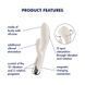 Вібростимулятор-кролик Satisfyer &mdash; Spinning Rabbit 1 Beige з 3 моторами з ротацією  SX0563 фото 7