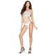 Бодістокінг Passion BS035 white, боді, імітація топа і трусиків PBS035W фото 2
