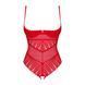 Боді з відкритим доступом Obsessive &mdash; Ingridia Crotchless Teddy Red SO9027 фото 5