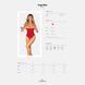 Боді з відкритим доступом Obsessive &mdash; Ingridia Crotchless Teddy Red SO9027 фото 7
