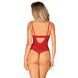 Боді з відкритим доступом Obsessive &mdash; Ingridia Crotchless Teddy Red SO9027 фото 2