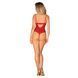 Боді з відкритим доступом Obsessive &mdash; Ingridia Crotchless Teddy Red SO9027 фото 4
