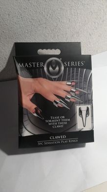 Набор колец с когтями Master Series Five-Piece Sensation Claw Rings - Silver (мятая упаковка!!!) SX1191-R фото