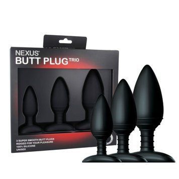 Набір анальних пробок Nexus Butt Plug Trio (м'ята упаковка!!!) SO2743-R фото