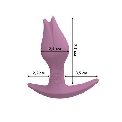 Анальна пробка Fun Factory BOOTIE FEM, розова, у вигляді бутона, діаметр 2,9 см, тонкий обмежувач SX1000 фото