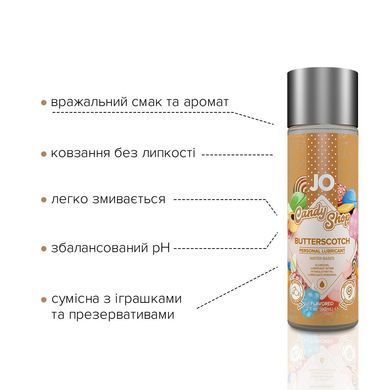Змазка JO H2O &mdash; Candy Shop - Butterscotch (60 мл) Іриска SO2617 фото