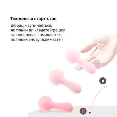 Вібромасажер Otouch MUSHROOM Pink, 7 режимів, функція нічника, технологія &laquo;старт-стоп&raquo; SO9426 фото