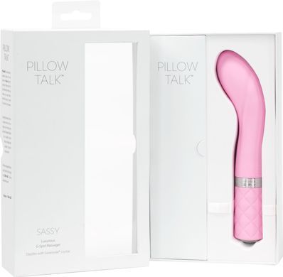 Розкішний вібратор Pillow Talk &mdash; Sassy Pink з кристалом Сваровські для точки G, подарункова упаковка SO2723 фото
