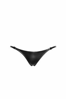 Трусики Noir Handmade P012 Wild crocodile wetlook thong with double opening - 3XL SX0344 фото