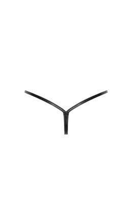 Трусики Noir Handmade P012 Wild crocodile wetlook thong with double opening - 3XL SX0344 фото