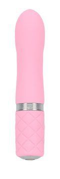 Розкішний вібратор PILLOW TALK - Flirty Pink з кристалом Сваровські, гнучка голівка SO2725 фото