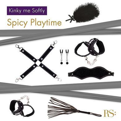 Подарунковий набір для BDSM RIANNE S &mdash; Kinky Me Softly Black: 8 предметів для задоволення SO3864 фото
