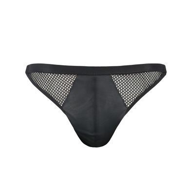 Чоловічі відкриті сліпи Passion 034 OPEN LUKE XXL/XXXL Black, екошкіра SO7575 фото