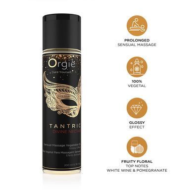 Массжна олія Orgie &ndash; Tantric Divine Nectar (200 мл), для тантричного масажа, зволоження SX1554 фото