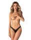 Трусики Obsessive Arrowel Black crotchless thongs S/M SX2582 фото 1