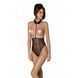 Напівпрозоре боді з відкритим верхом Passion &mdash; Trisha Body Black SO9741 фото 1