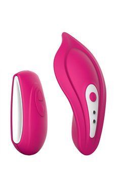 Вібратор у трусики Liebe Panty Vibe Recargable Cerise, нагрів до 39 &deg;C, пульт, трусики в комплекті SX1594 фото