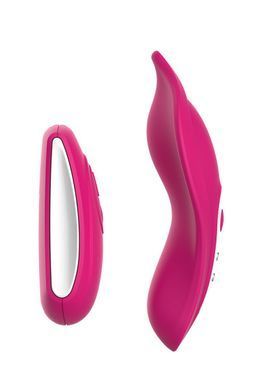 Вібратор у трусики Liebe Panty Vibe Recargable Cerise, нагрів до 39 &deg;C, пульт, трусики в комплекті SX1594 фото