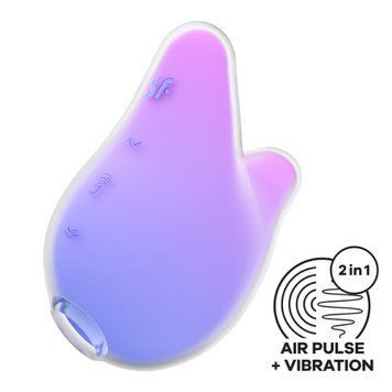 Вакуумний кліторальний стимулятор Satisfyer Mermaid Vibes Violet/Pink SX1219 фото