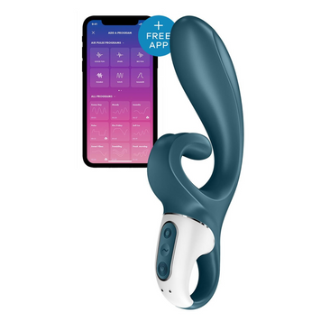 Смарт вібростимулятор-кролик Satisfyer &mdash; Hug Me Bluegrey з 2 моторами SO6273 фото