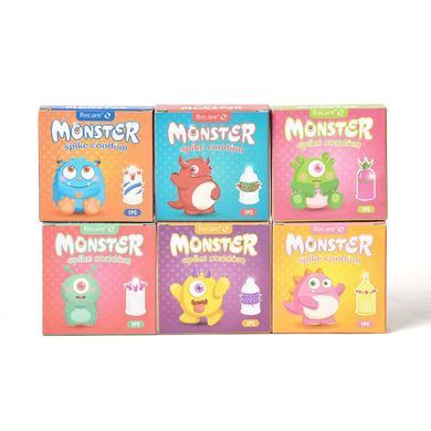 Насадка на член Recare Red Monster Spike Condom (презерватив з рядами шипів) SX3356 фото