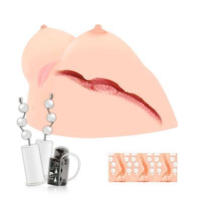 Мастурбатор Kokos Juilana Breast 2WayPlus з вібрацією та масажем SO2485 фото