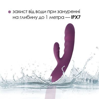 Вібратор-кролик Svakom &mdash; Avery Lilac зі стовбуром, що рухається, рух вперед-назад SO6996 фото