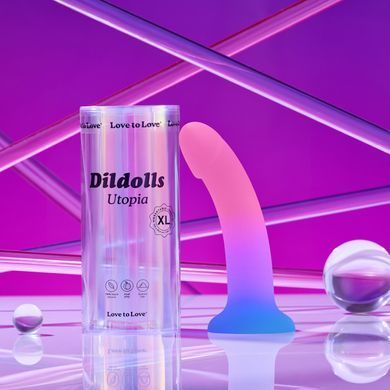 Дилдо з кольоровим градієнтом Love To Love DILDOLLS - UTOPIA XL ультрам'який SX2850 фото