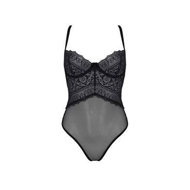 Сітчасте боді з мереживом Passion &mdash; Kerria Body Black SX0485 фото