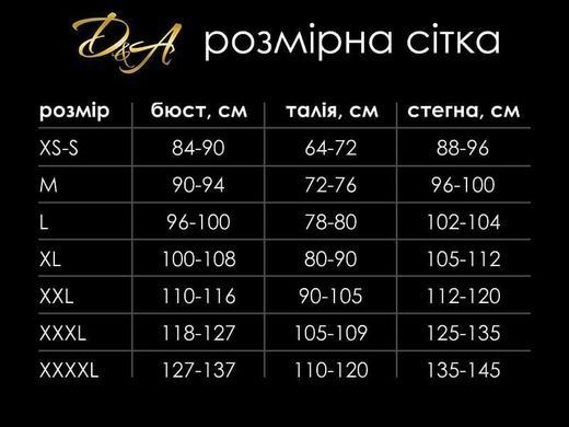 Сексуальне боді-сітка з відкритою попкою AGATHA D&A розмір XL SO3485 фото