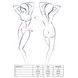 Комплект білизни Passion OFELIA SET OpenBra S/M, white, стрінги, відкритий ліф, широкий пояс EL13202 фото 3