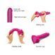 Реалістичний фалоімітатор Strap-On-Me Sliding Skin Realistic Dildo Fuchsia L, ефект рухливої шкіри SO6257 фото 3
