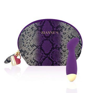 Вібратор Rianne S &mdash; Boa Mini Purple для точки G , 10 режимів роботи, медичний силікон, косметичка-чохол SO3884 фото