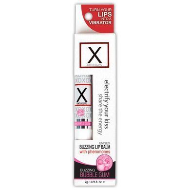 Стимулювальний бальзам для губ унісекс Sensuva &ndash; X on the Lips Bubble Gum з феромонами, жуйка SO4462 фото