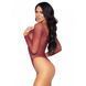 Сітчасте боді зі стразами Leg Avenue &mdash; Crystalized Fishnet Bodysuit One Size Burgundy SO9135 фото 2