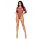Сітчасте боді зі стразами Leg Avenue &mdash; Crystalized Fishnet Bodysuit One Size Burgundy SO9135 фото 4