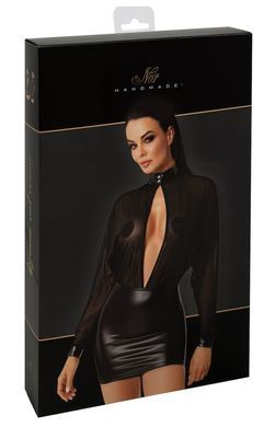 Сукня Noir Handmade F348 Powerwetlook and tulle dress - L SX2089 фото