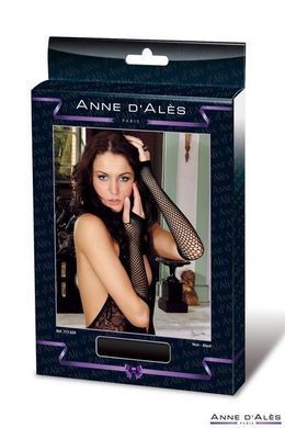 Мітенки сітка Anne De Ales Black SO1929 фото