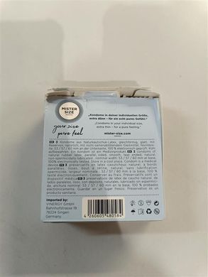 Набір презервативів Mister Size - pure feel - 53&ndash;57&ndash;60 (3 condoms) (м'ята упаковка!!!) SO8040-R фото