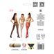 Сітчасті колготки-бодістокінги Passion S019 One Size, White, імітація трусиків, відкритий доступ PSS019W фото 5
