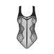 Сітчасте боді з відкритим доступом Obsessive &mdash; B335 Crotchless Teddy One Size Black SO9754 фото 5